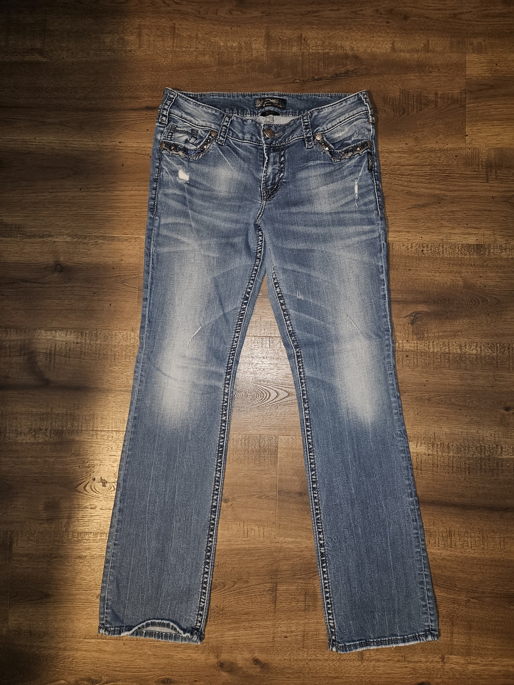Silver Jeans Women's Boot Cut Jeans - Faded Blue